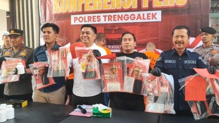 POLRES TRENGGALEK RINGKUS 9 PENGEDAR SABU